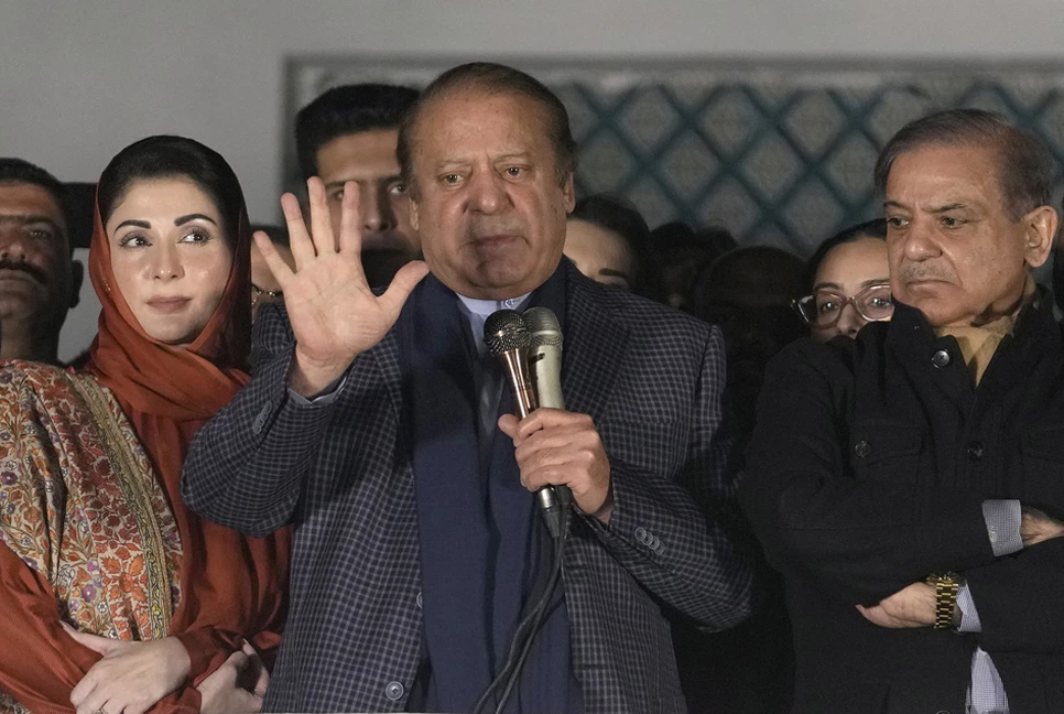 Nawaz to seek coalition government after trailing imprisoned rival Imran

