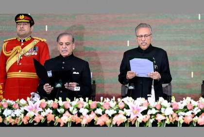 Shehbaz Sharif sworn in as Pakistan’s prime minister