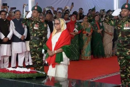 PM pays rich tributes to Bangabandhu on historic March 7