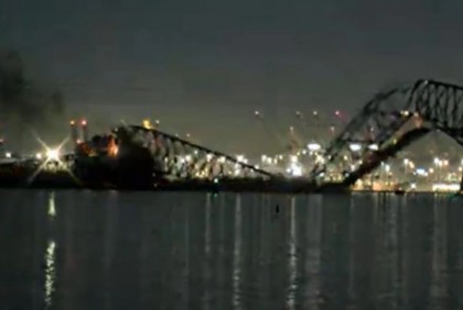 Baltimore Key Bridge collapses after ship collision