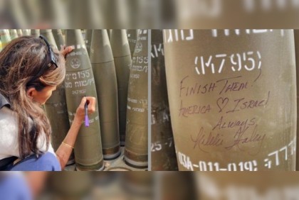 Nikki Haley writes ‘finish them’ on Israeli shell