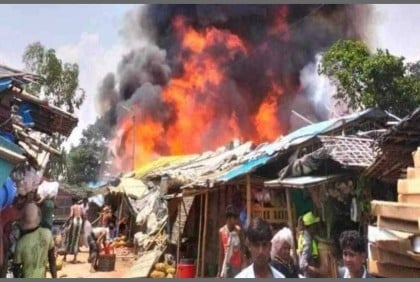 Fire in Ukhiya Rohingya camp