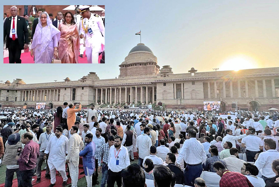 PM attends Modi's swearing-in ceremony in New Delhi