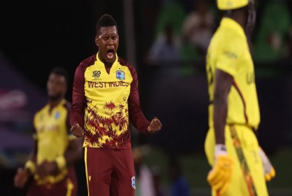 Five-star Akeal Hosein powers West Indies blow Uganda away

