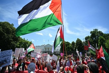 Gaza war protesters slam Biden in 'red line' rally at White House