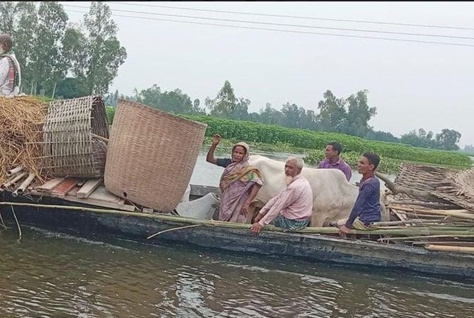 Flood like situation starts improving in Brahmaputra river basins in Gaibandha