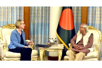 British envoy discusses issues of mutual interest with CA Prof Yunus