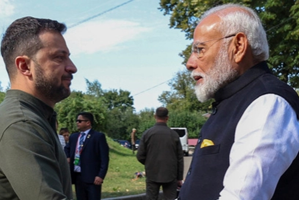 Modi arrives in Kyiv for talks with Ukrainian President Zelenskyy