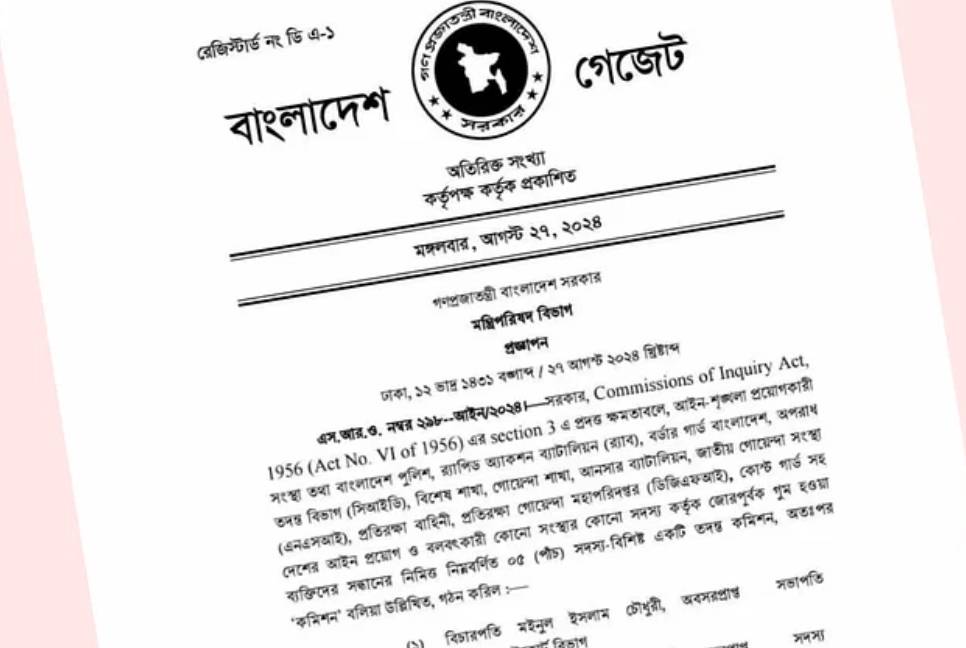 Commission formed to identify victims of enforced disappearance