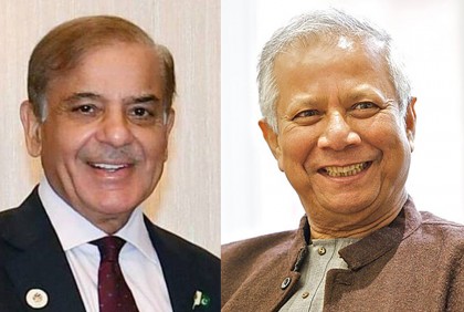 Pak PM calls Prof Yunus; eyes expanding economic cooperation with Bangladesh