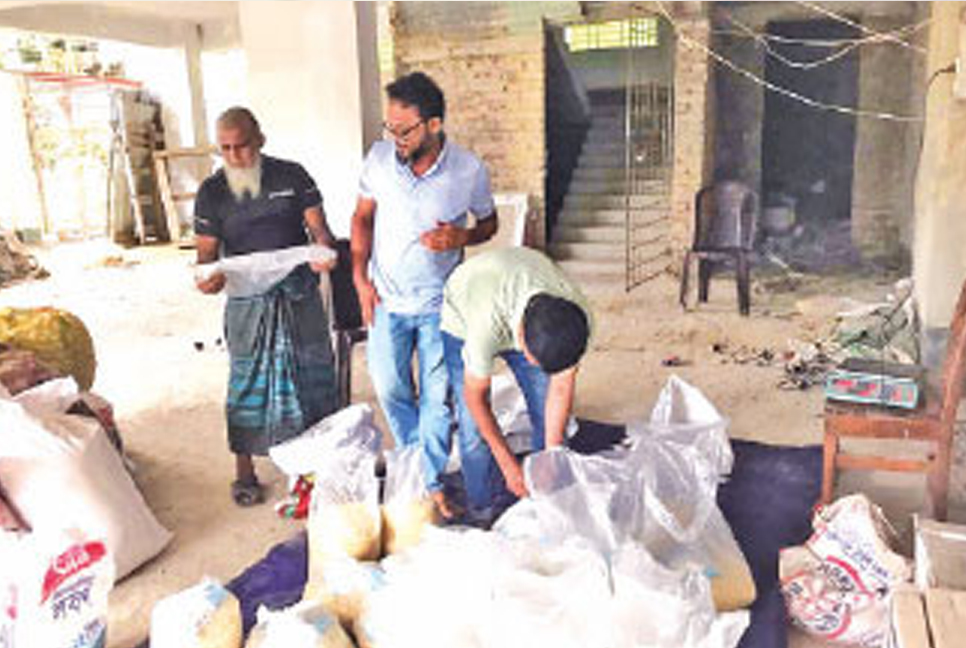 Food support for flood victims in Feni