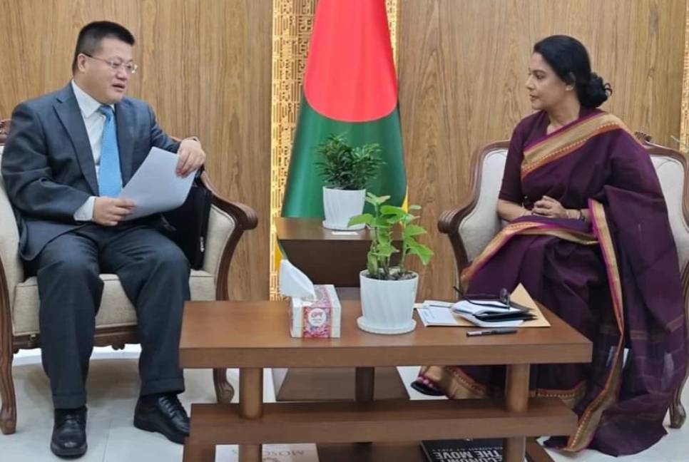 Chinese Ambassador discusses environment issues with Rizwana