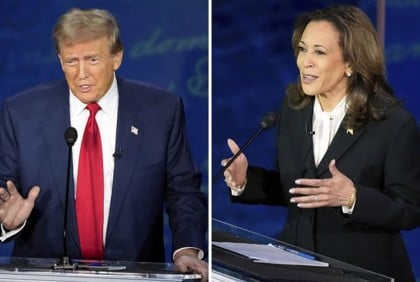 Trump says 'I'm talking now' as Harris interjects in debate