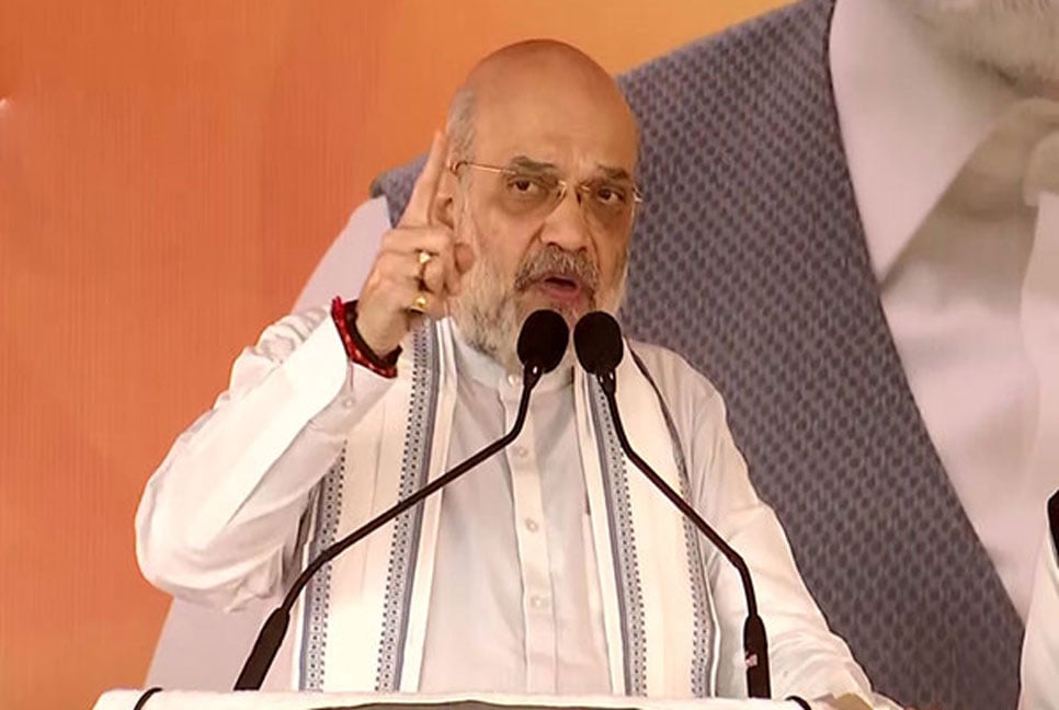 Amit Shah warns ‘Bangladeshi infiltrators’ in Jharkhand will be hung upside down