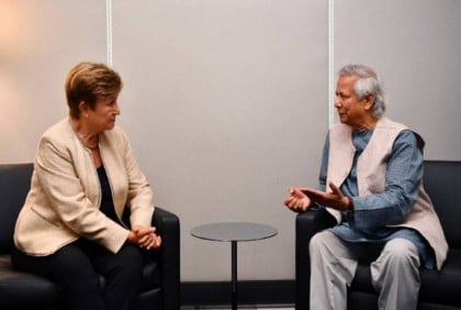 IMF chief offers support to Bangladesh