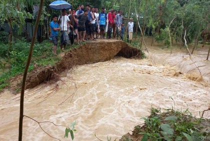 Over a hundred Sherpur villages submerged in floods 