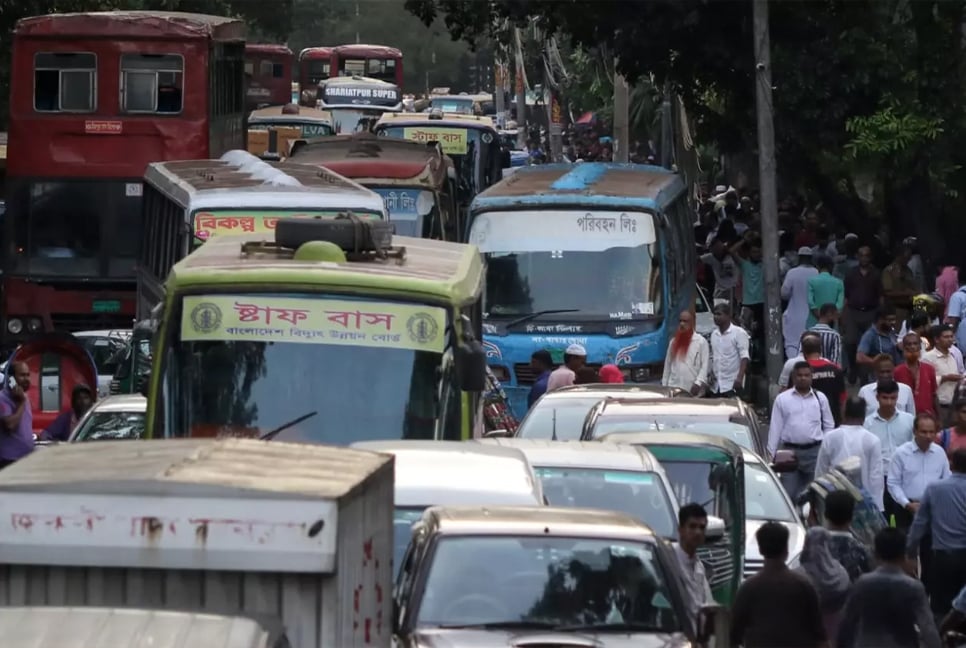 Dhaka commuters get no respite from traffic gridlocks