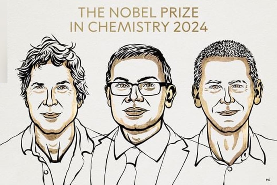 Trio wins chemistry Nobel for protein design, prediction