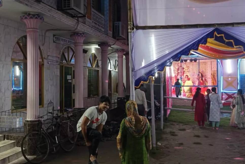 Mosque, temple side by side in Lalmonirhat set example of religious harmony