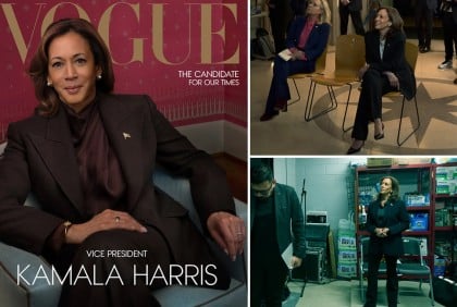 Kamala Harris stars on Vogue cover as 'candidate for our times'

