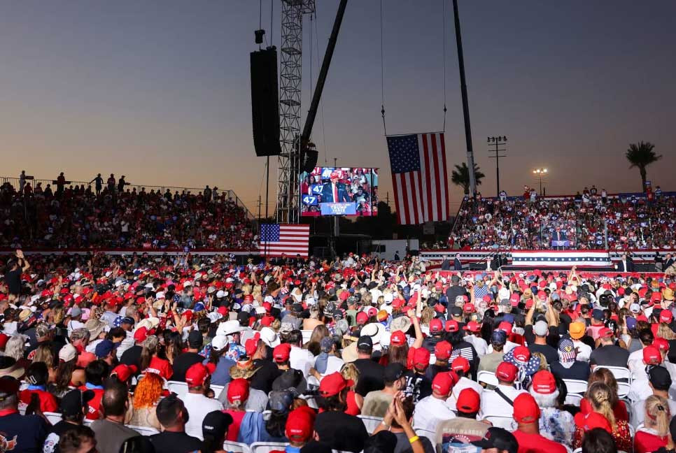 Man with loaded gun arrested near Trump's rally in Coachella