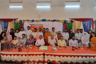 Bashundhara Shuvosangho celebrates founding anniv of Ananda Mohan College unit