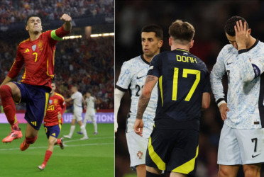 Spain reach quarters, Portugal held by Scotland