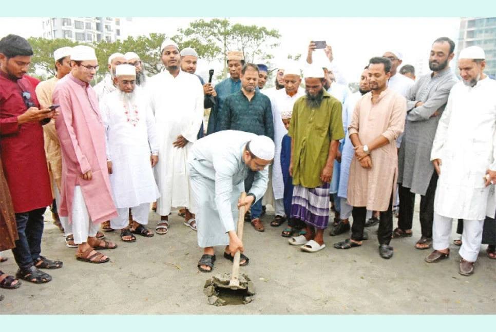 Baitur Rahman Jame Mosque construction inaugurated in Bashundhara