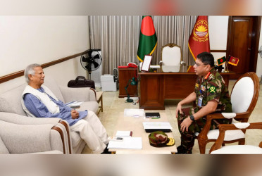 Army chief calls on chief adviser