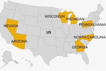 The seven states that will decide the US presidency