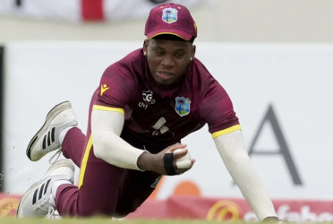 Lewis cuts loose as West Indies beat England by 8 wickets in the rain-affected 1st ODI