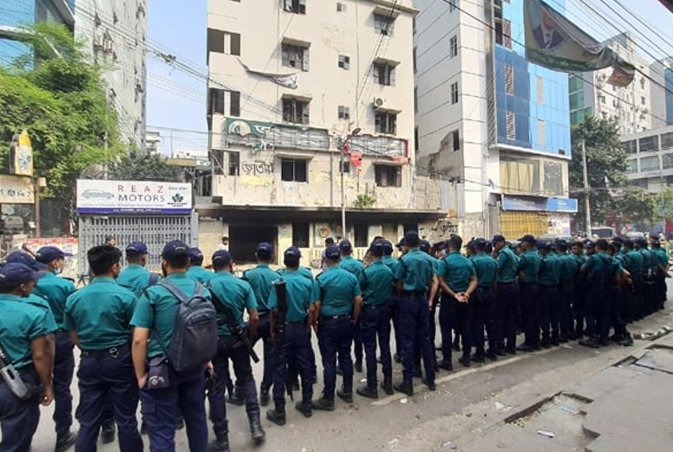 Security beefed up around Jatiya Party office