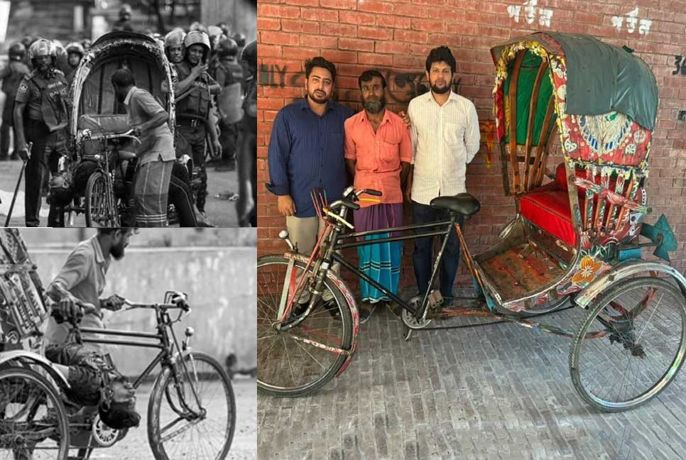 Rickshaw carrying martyr Nafiz to be preserved at Ganabhaban memorial museum