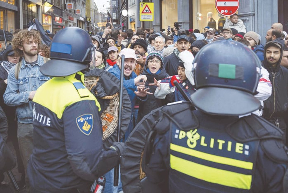 Dozens of pro-Palestinian protesters arrested in Amsterdam