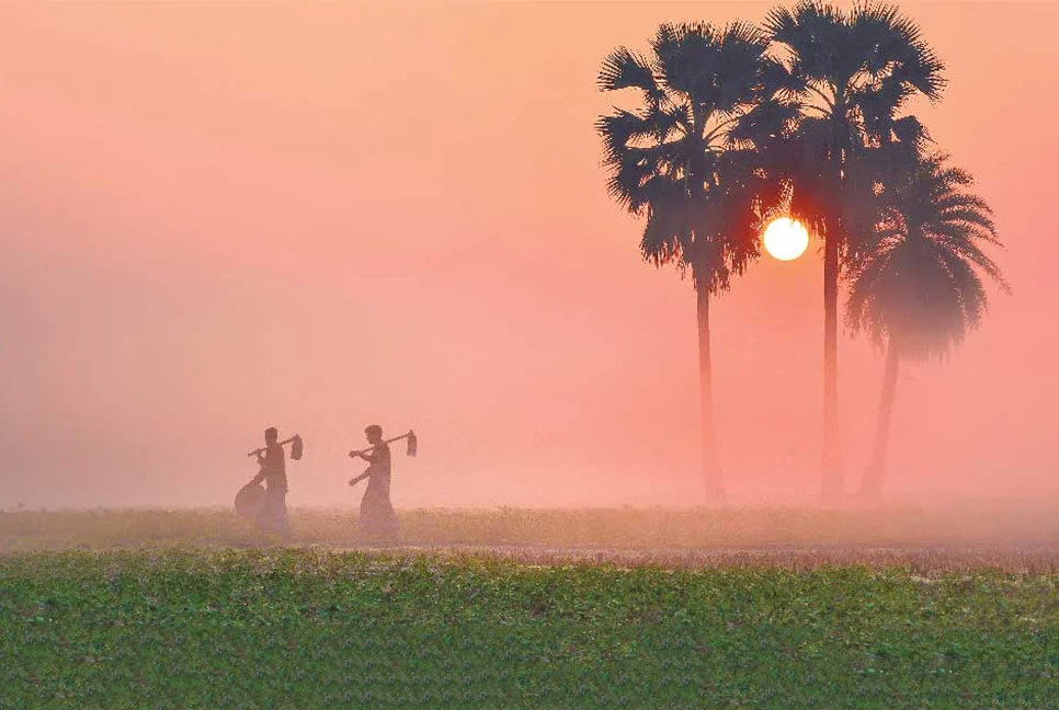 Winter’s arrival in  Chuadanga as temperature drops 14°C