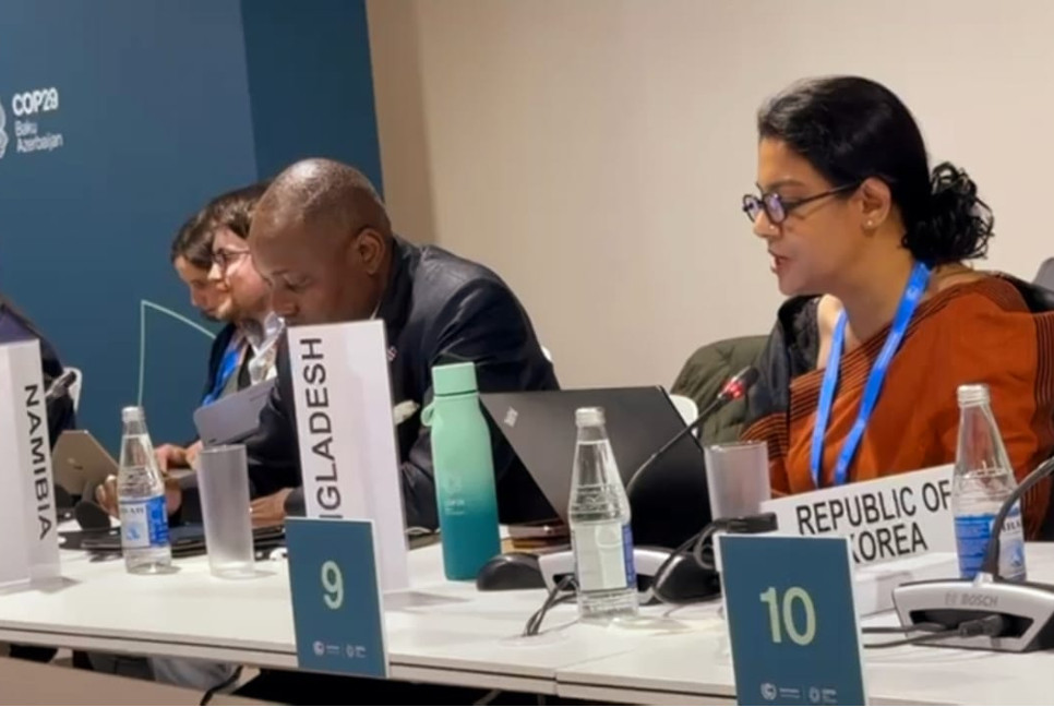 Bangladesh calls for climate justice and ambitious Pre-2030 targets at COP29