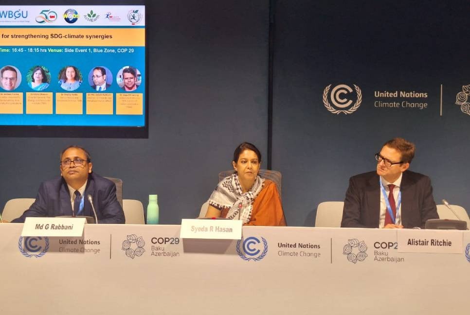 Rizwana calls for robust adaptation finance at COP-29