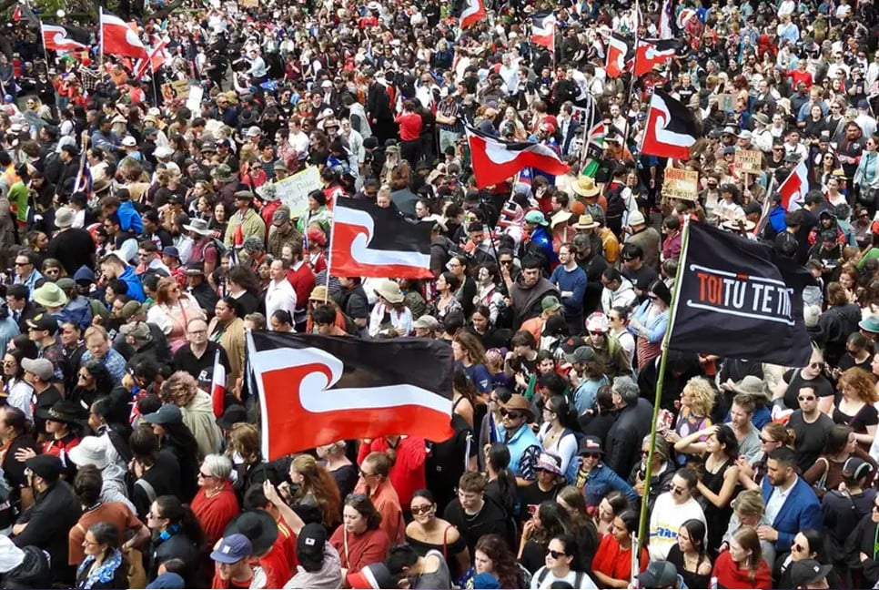 Over 40,000 demonstrate support for Maori rights in New Zealand