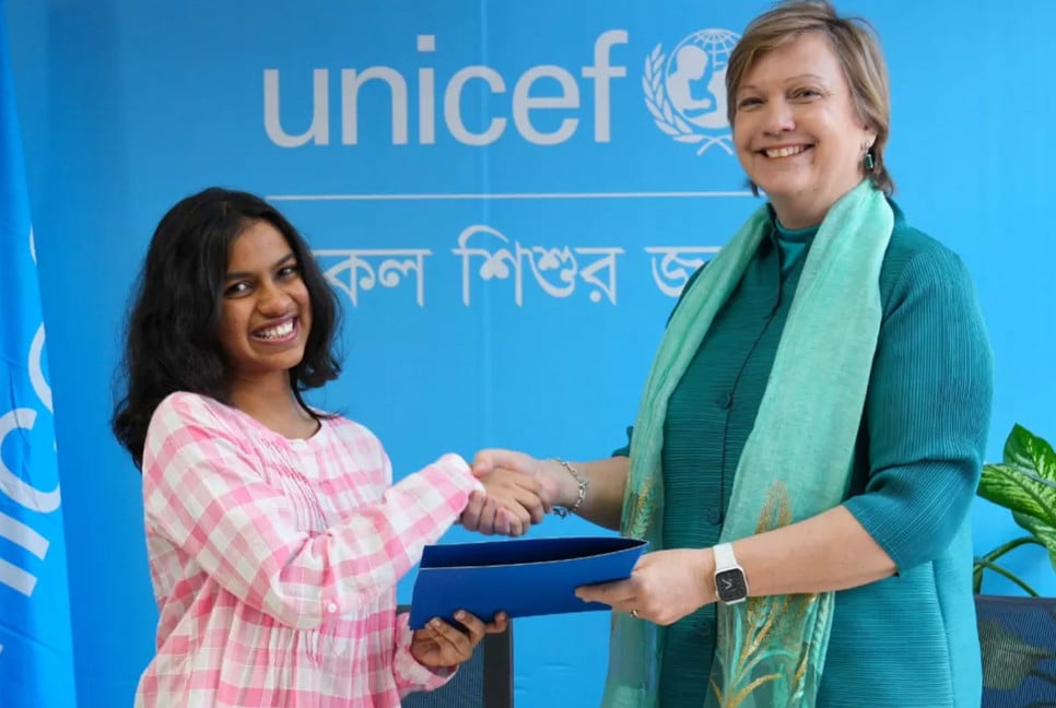 UNICEF appoints 16-year-old Gargee as new youth advocate in Bangladesh