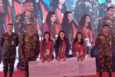 3 women footballers accorded grand reception in Rangamati for winning SAFF Championship