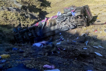 School bus careens off cliff in Peru, kills 11