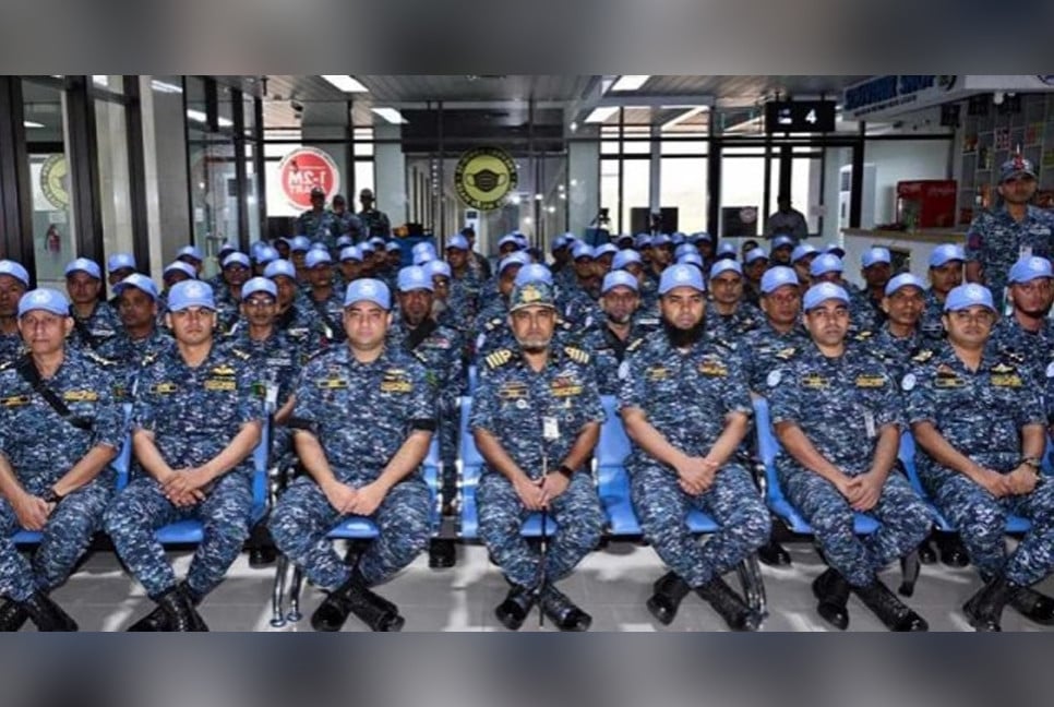 Bangladeshi navy personnel leave for Lebanon