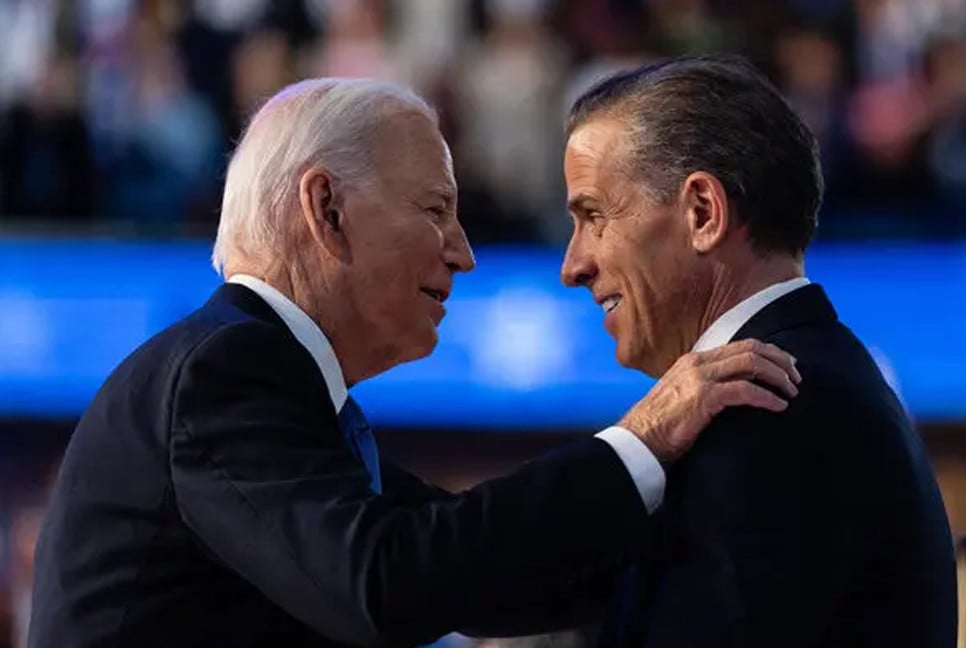 Biden pardons son Hunter, breaking previous promise