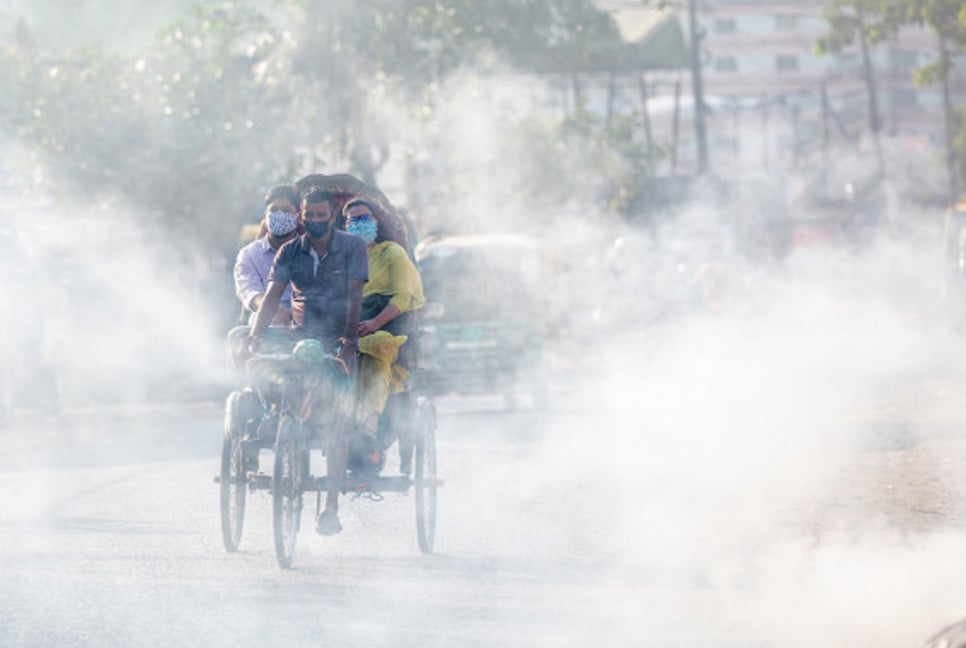 Dhaka experiences hazardous air quality on Monday morning