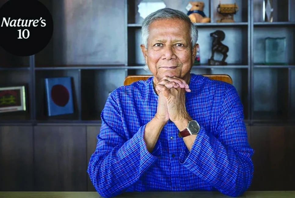 Dr Yunus recognised in Nature’s top 10 personalities