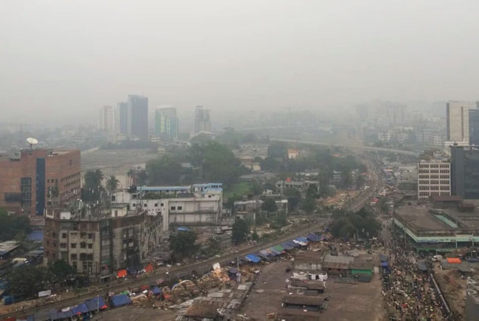 Dhaka ranked 3rd for adverse air quality on Thursday morning