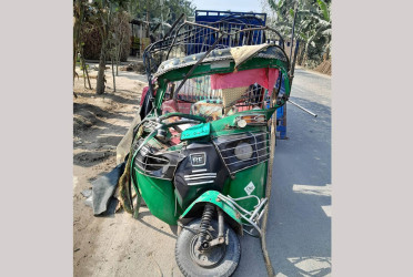 Bus-autorickshaw collision kills 5 in Sherpur