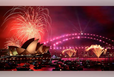 New Year welcomed in Australia, New Zealand with dazzling fireworks, colorful local traditions