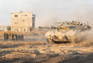 Hamas targets five Israeli battle tanks