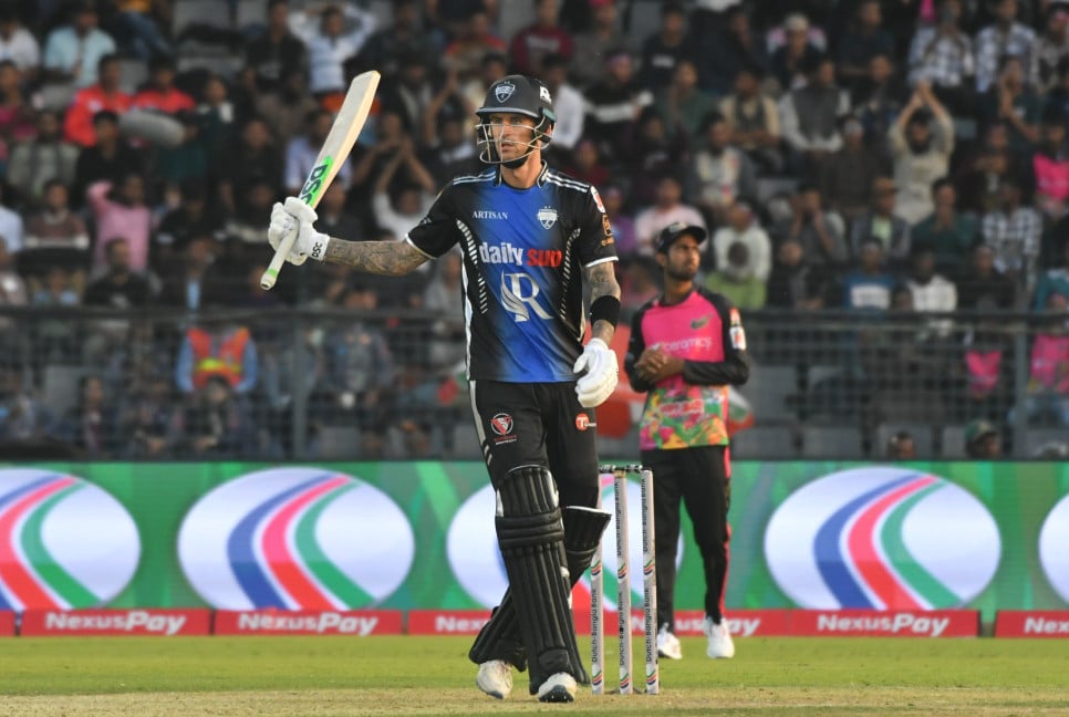 Rangpur ride on Hales hundred to make it four in four